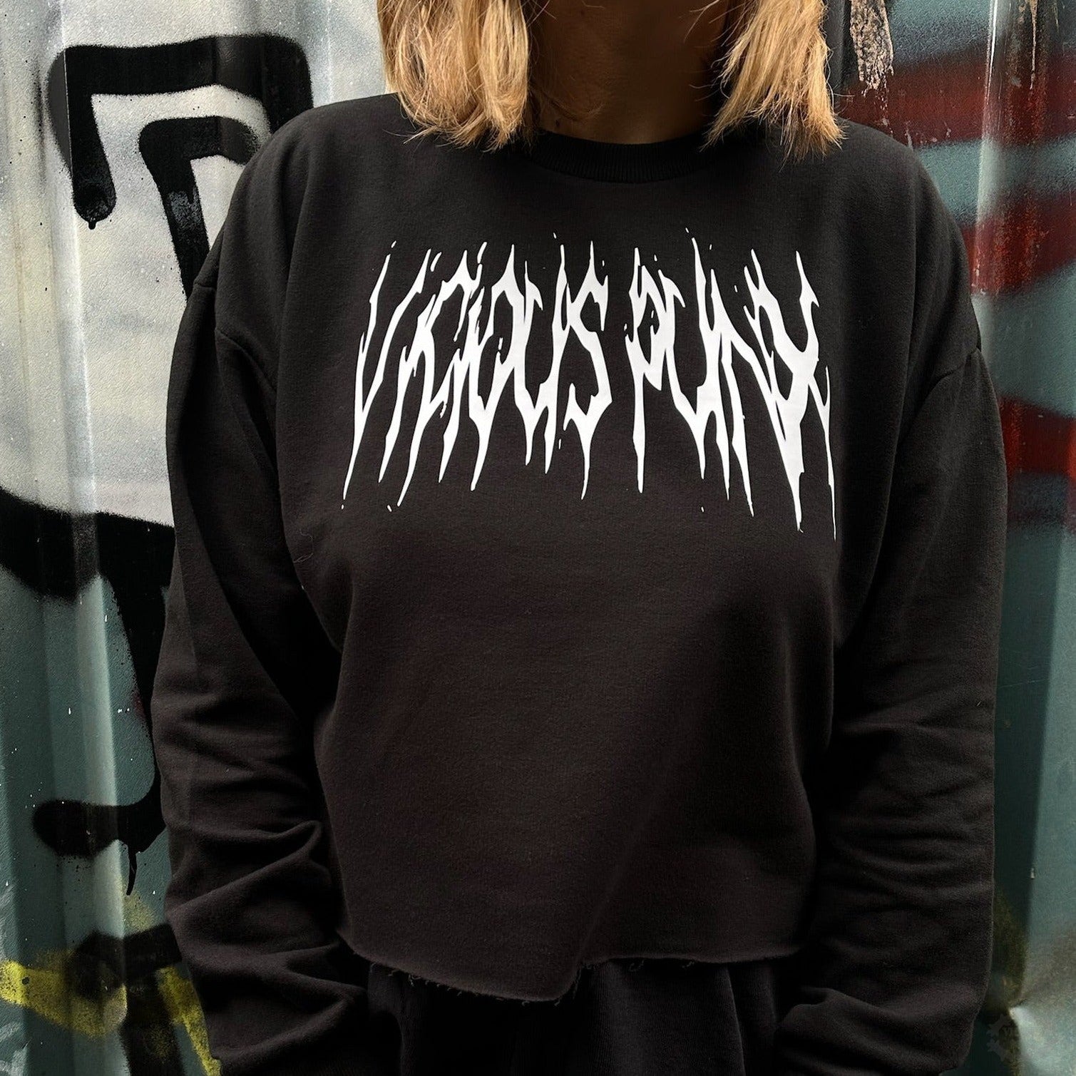 VICIOUS PUNX HORROR LOGO SWEAT + SHORT CO-ORD-Vicious Punx-Vicious Punx