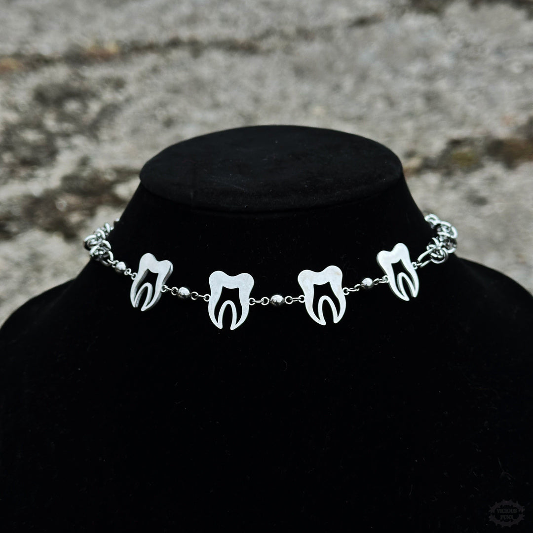 THE TEETH CONNECTOR NECKLACE-Vicious Punx-Vicious Punx