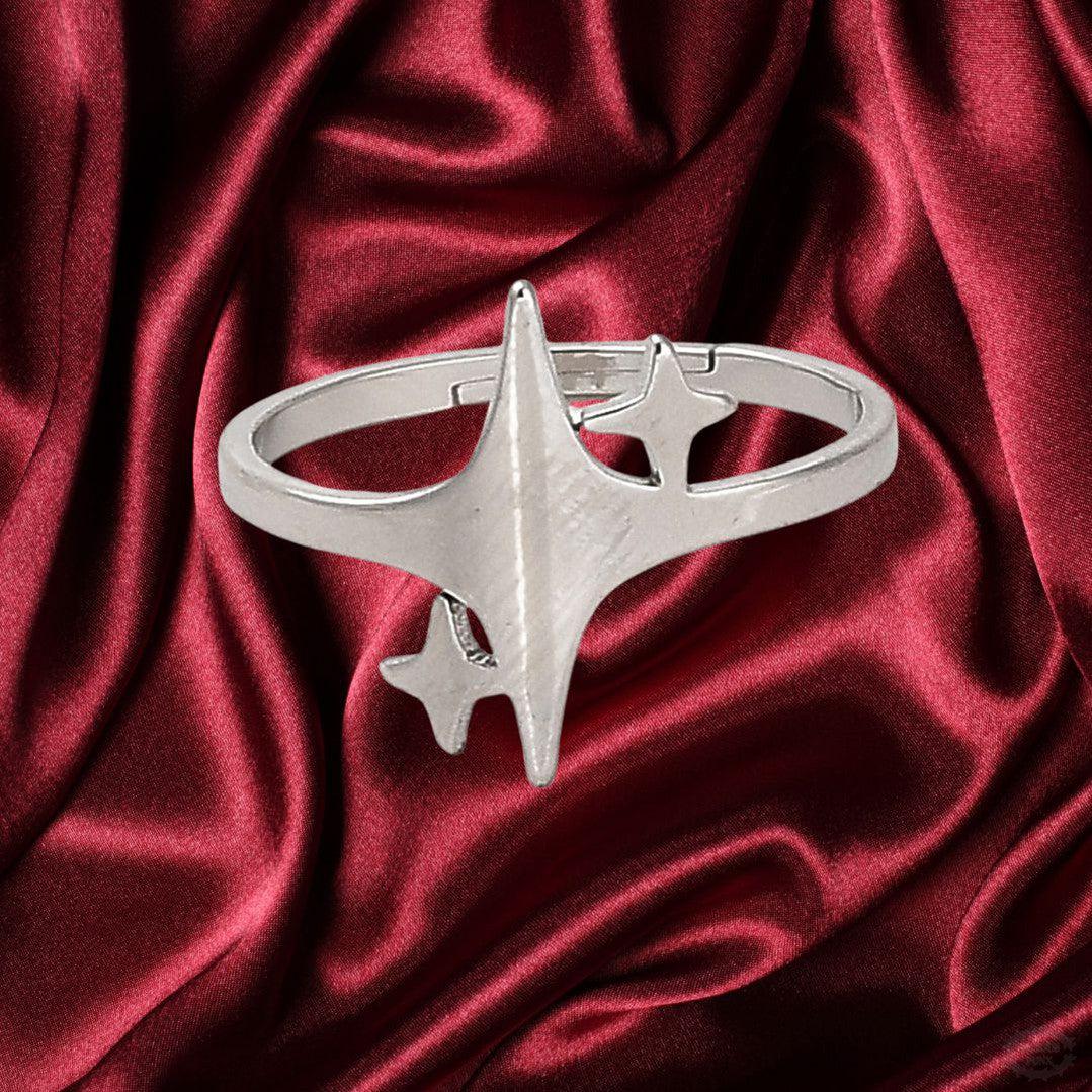 ADJUSTABLE SPARKLE STAR RING-Vicious Punx-Vicious Punx