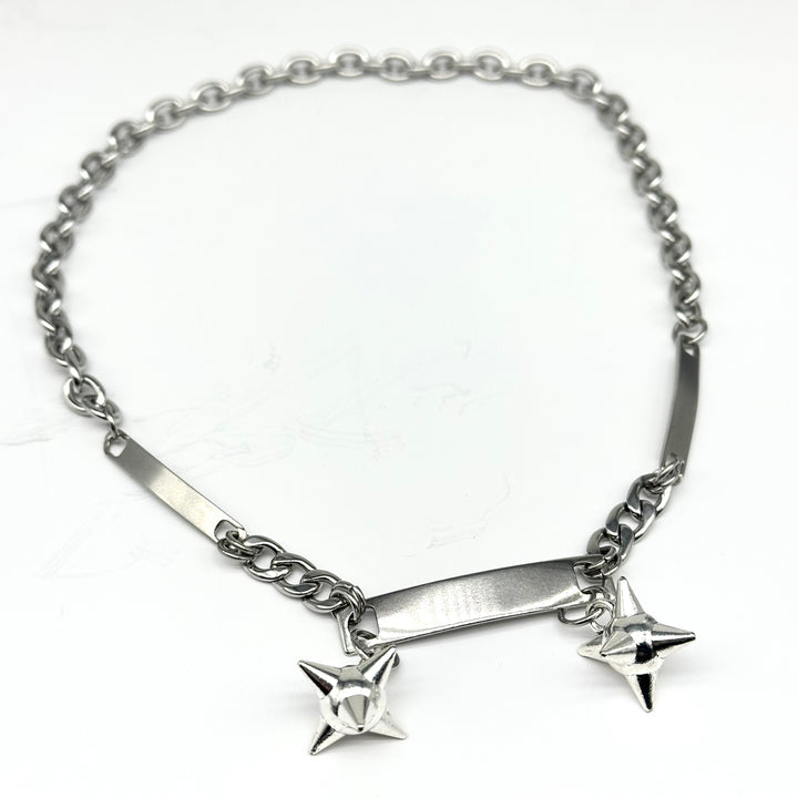 FLAIL TAG HARDWEAR NECKLACE