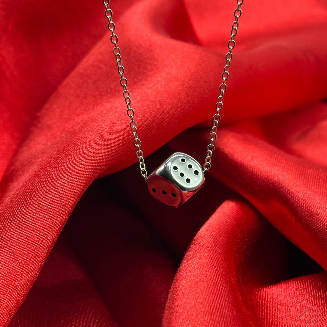 SALE - DICE STAINLESS STEEL NECKLACE-Vicious Punx-Vicious Punx