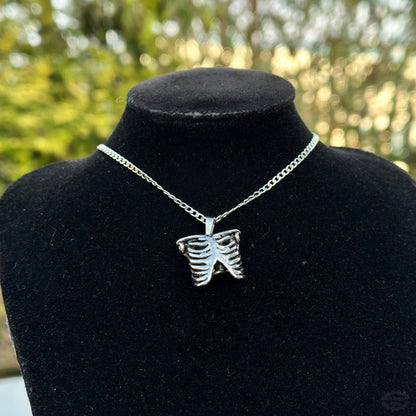 SKELETON RIB CAGE NECKLACE-Vicious Punx-Vicious Punx