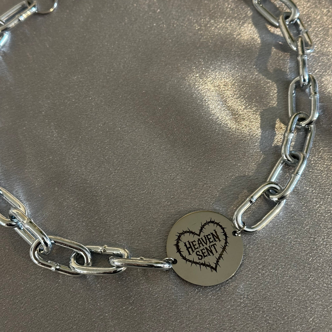 HEAVEN SENT HEART CHUNKY NECKLACE