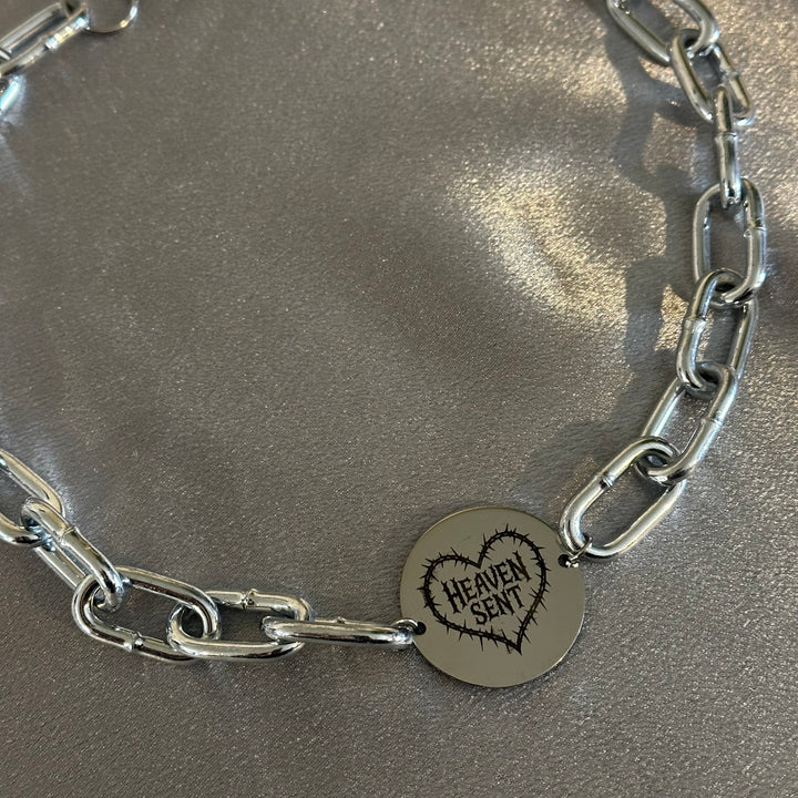 HEAVEN SENT HEART CHUNKY NECKLACE