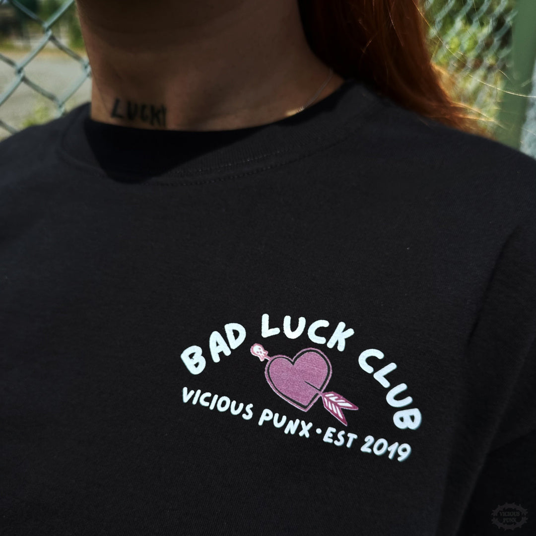 BAD LUCK CLUB TATTOO T-SHIRT-Vicious Punx-Vicious Punx