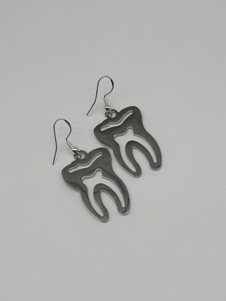 SALE - LARGE TOOTH EARRINGS
