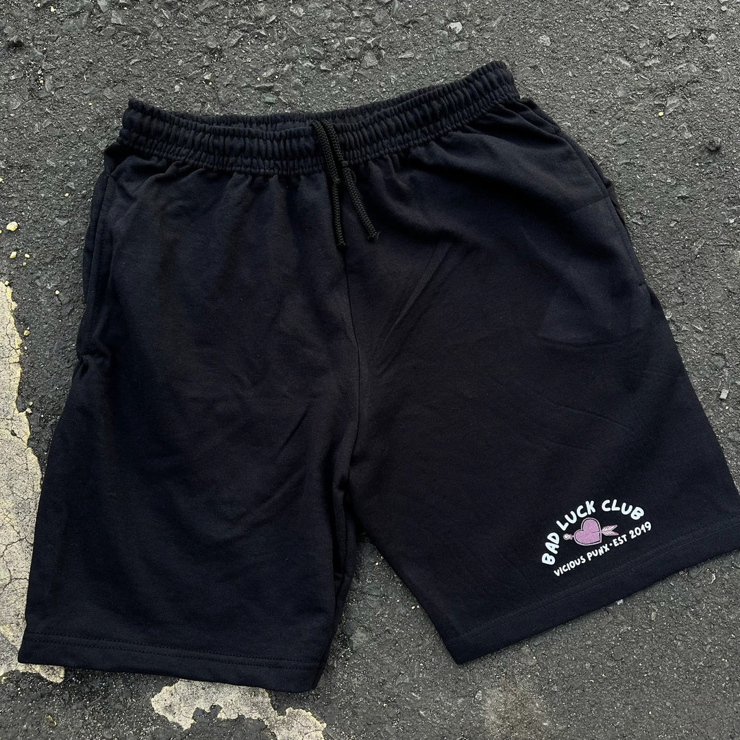 BAD LUCK TATTOO CLUB JERSEY SHORTS-Vicious Punx-Vicious Punx