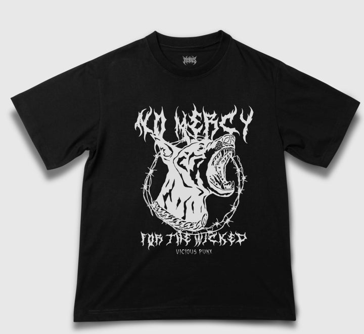 NO MERCY PRINTED T SHIRT