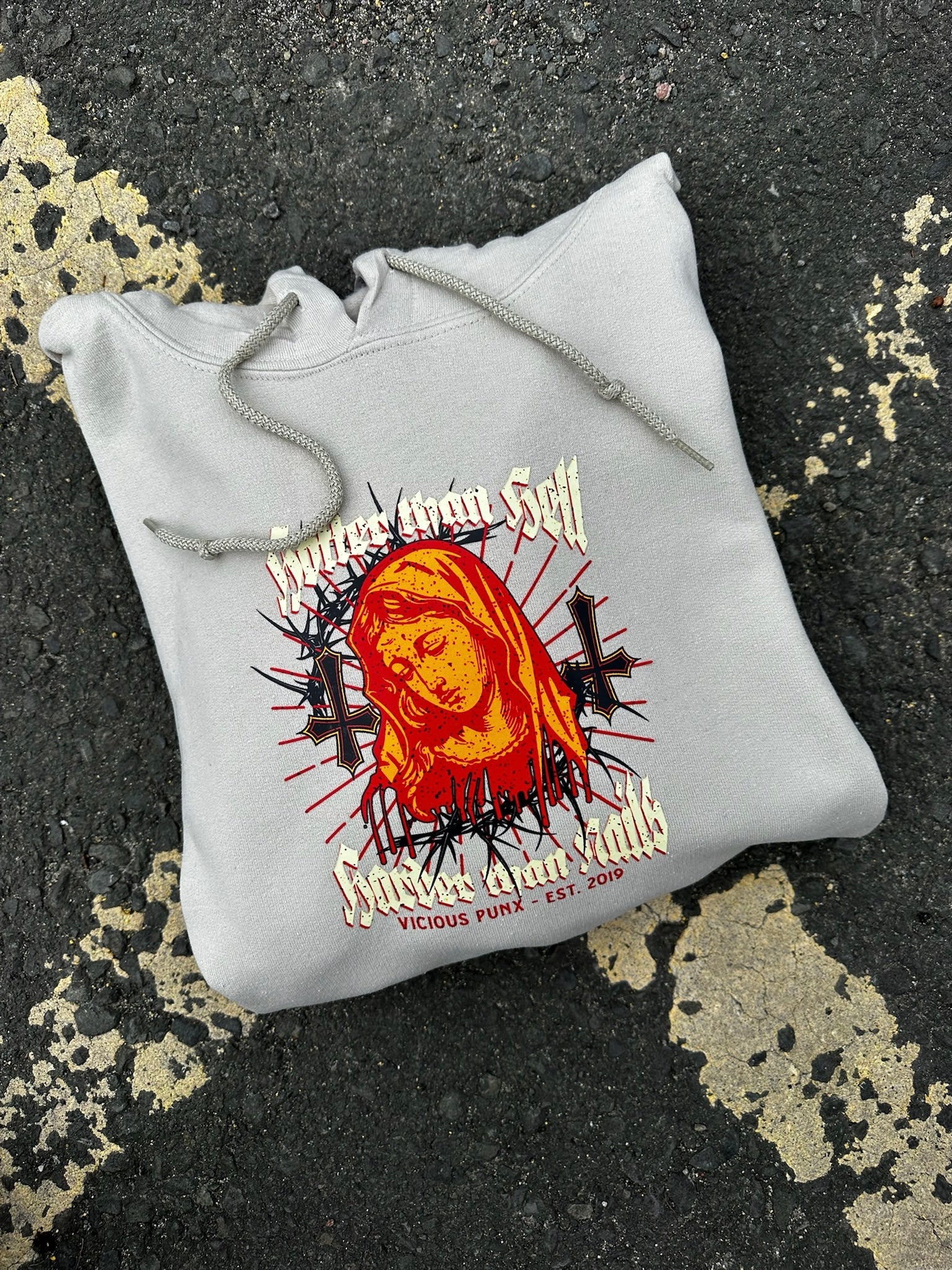 Sample Sale - Hotter Than Hell Sand Hoodie - Medium - (72)