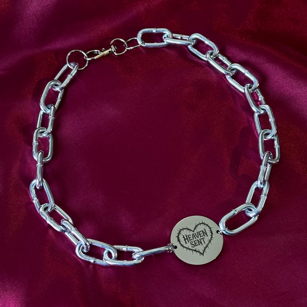 HEAVEN SENT HEART CHUNKY NECKLACE
