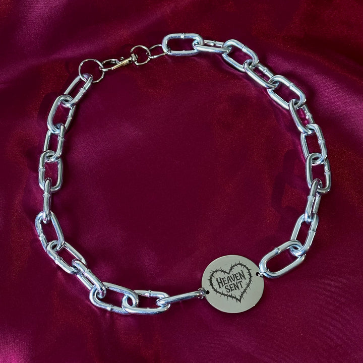HEAVEN SENT HEART CHUNKY NECKLACE