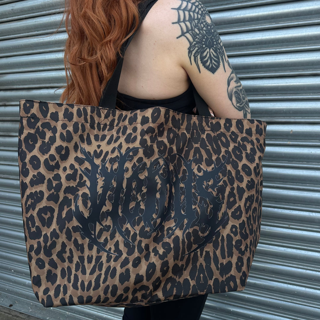 VICIOUS LEOPARD TOTE BAG
