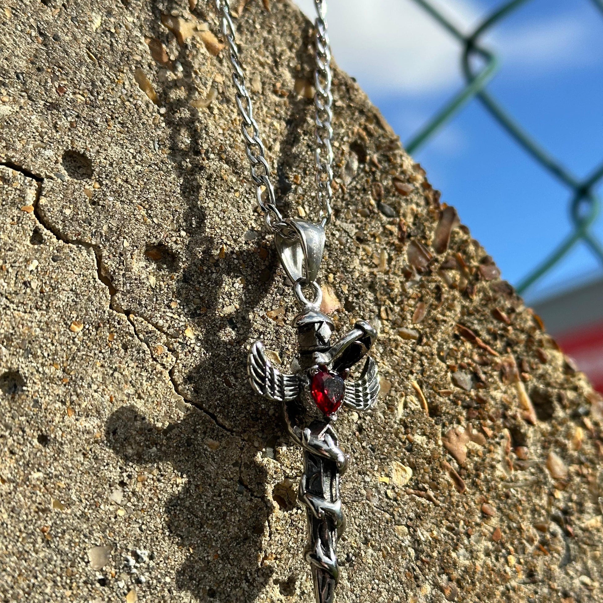 SNAKE DAGGER NECKLACE