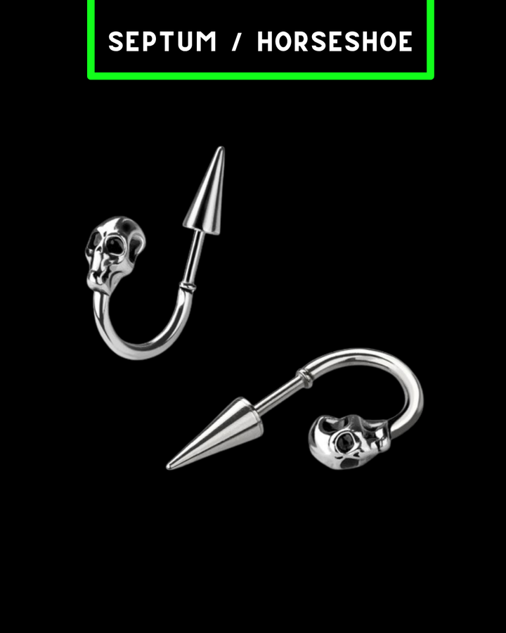 SKULL SPIKE HORSESHOE