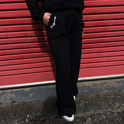 WIDE LEG BARBED WIRE JOGGERS