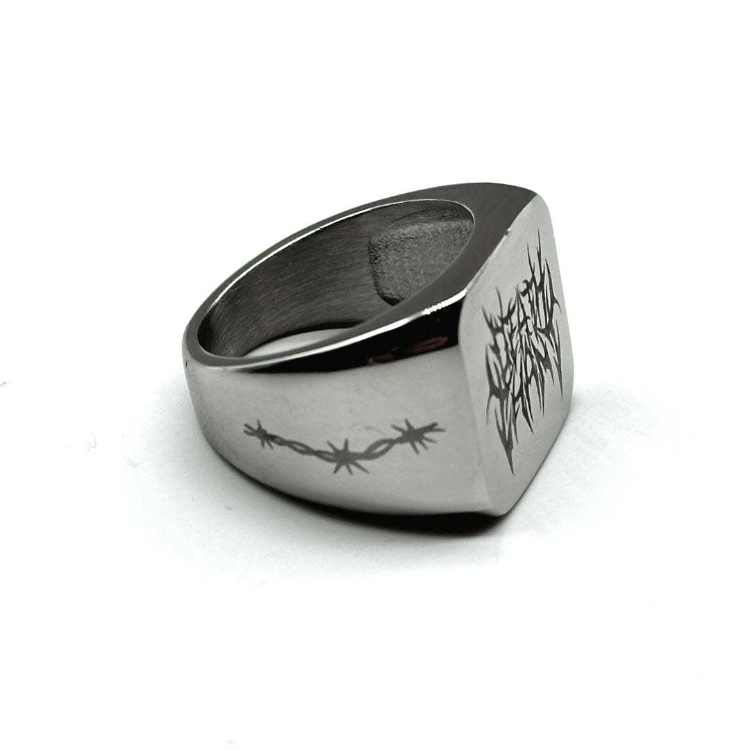 DEATH CHANT ENGRAVED RING