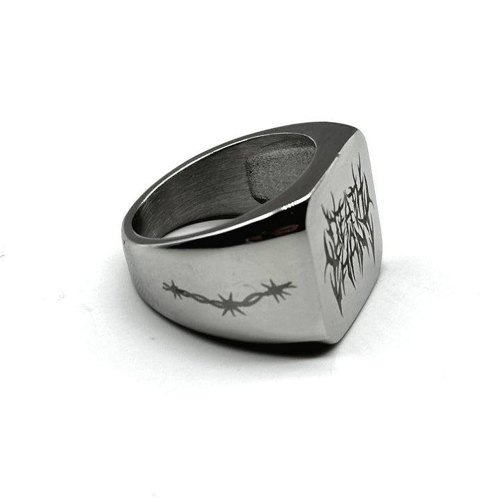 DEATH CHANT ENGRAVED RING
