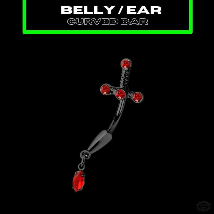 DAGGER CURVED BELLY BAR / EAR