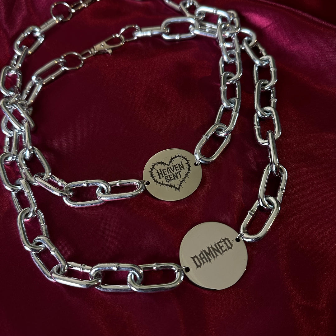 HEAVEN SENT HEART CHUNKY NECKLACE
