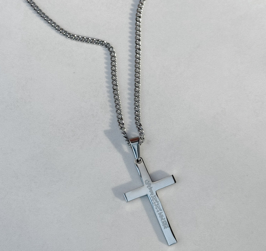 SINNER CROSS NECKLACE