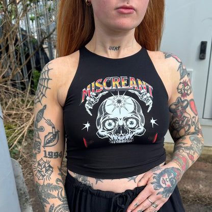 MISCREANT PRINTED VEST TOP-Vicious Punx-Vicious Punx