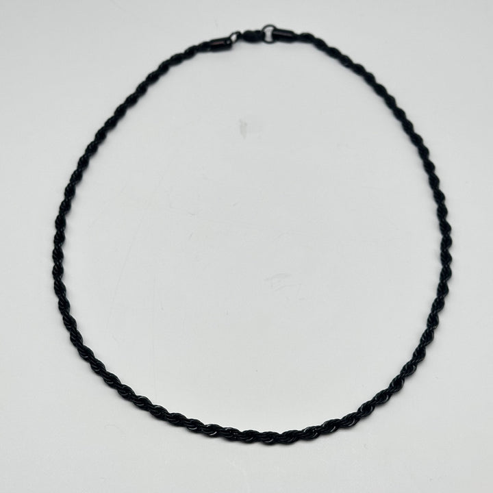 SALE - BLACK ROPE NECKLACE