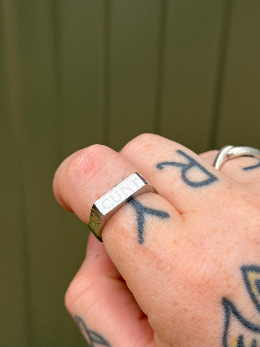 SECONDS SALE - C*NT SADDLE RING