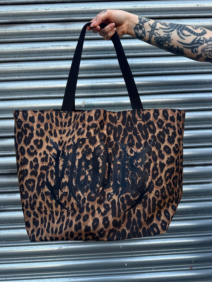 VICIOUS LEOPARD TOTE BAG