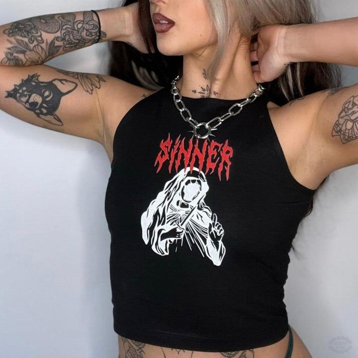 FORGIVE MY SINS VEST TOP