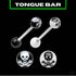 SKULL & CROSSBONES TONGUE BAR-Vicious Punx-Vicious Punx