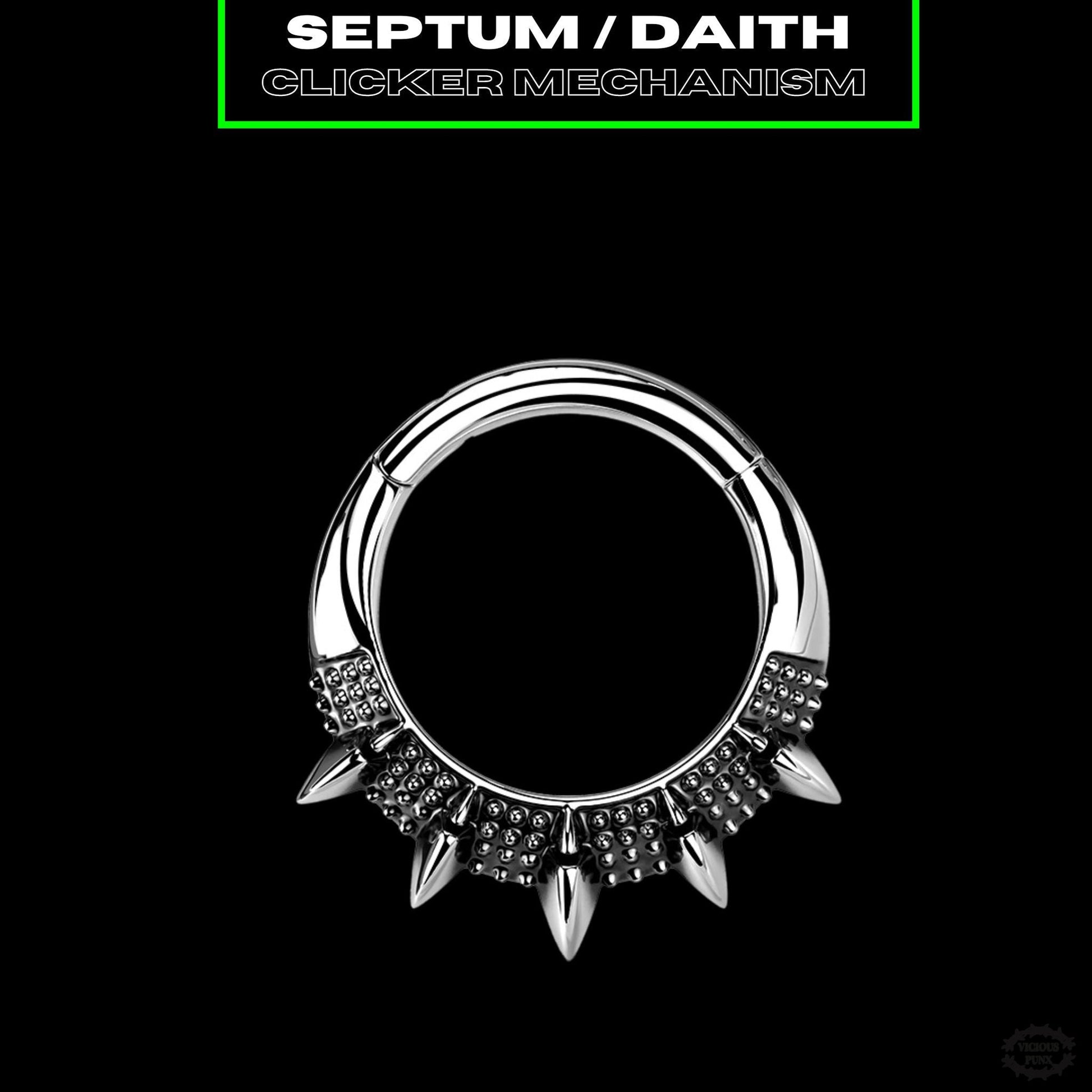 SPIKEY SEPTUM / DAITH CLICKER RING