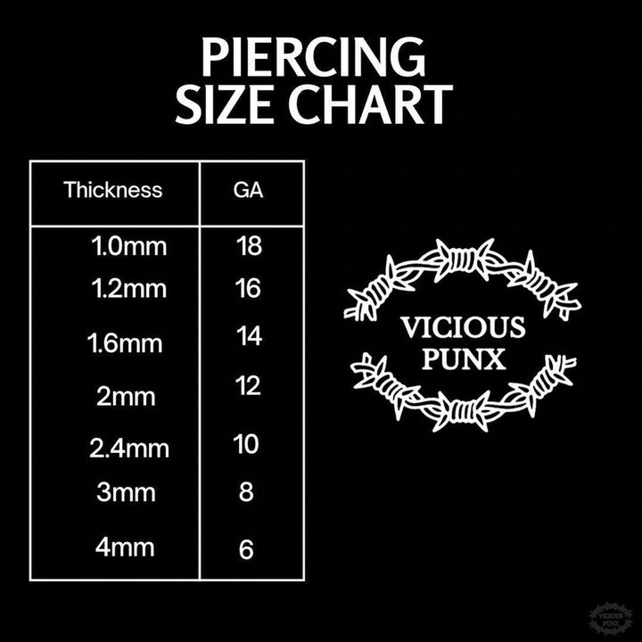 TITANIUM STAR NOSE STUD-Vicious Punx-Vicious Punx