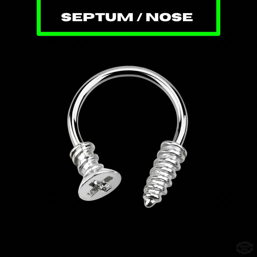 HORSESHOE SCREW SEPTUM-Vicious Punx-Vicious Punx