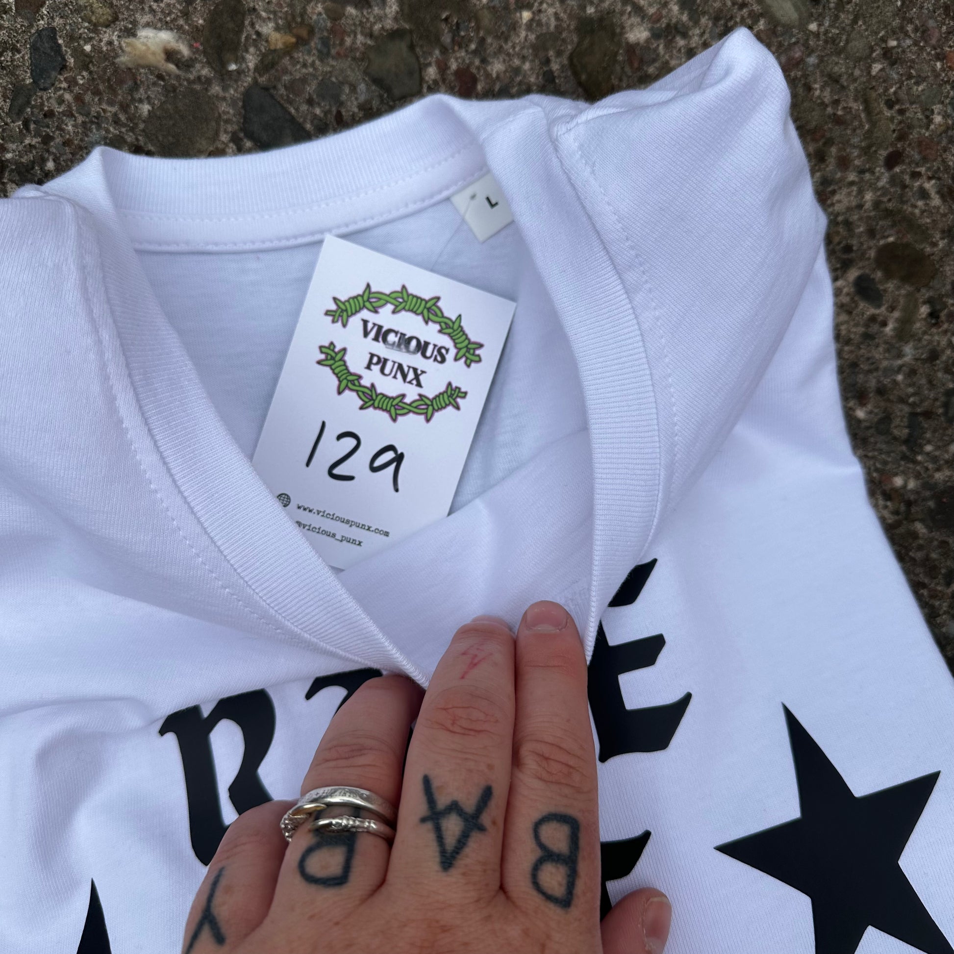 Sample Sale - Rage Rot Revenge White T-Shirt - Large