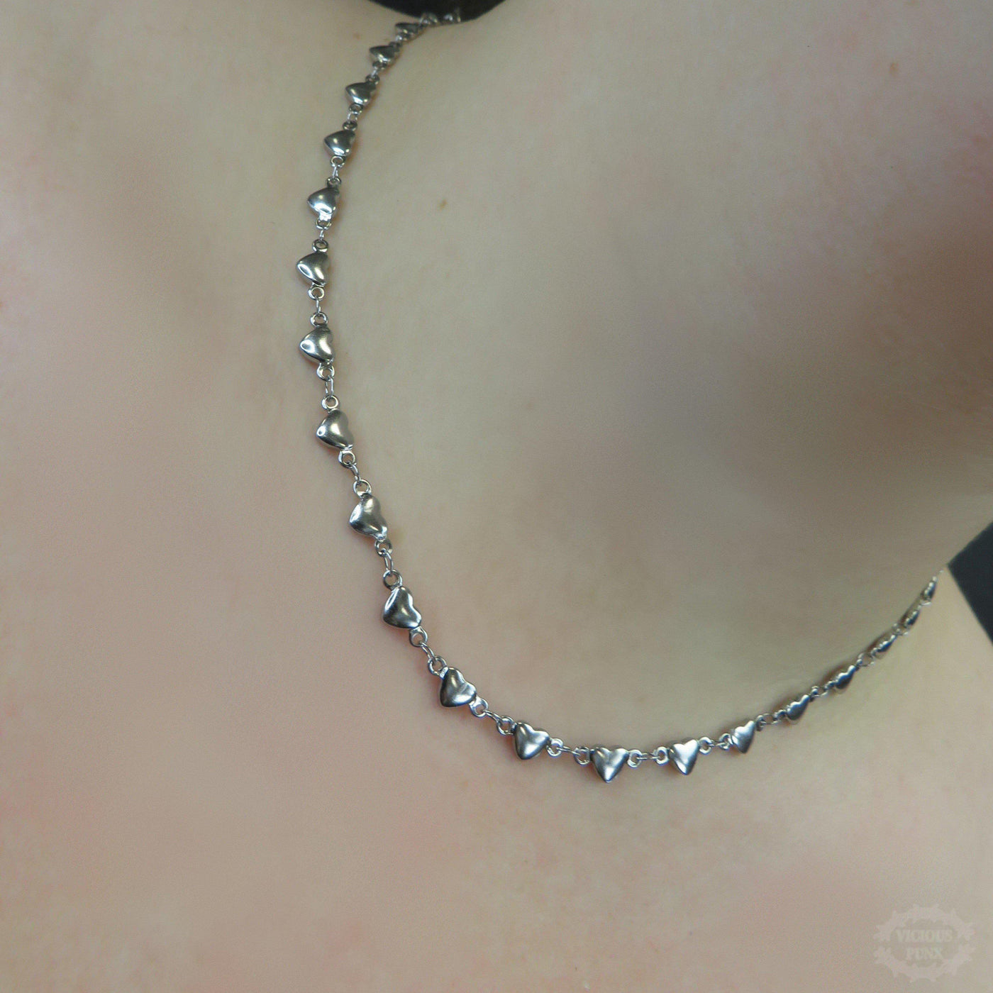 MULTI HEART CONNECTOR NECKLACE-Vicious Punx-Vicious Punx