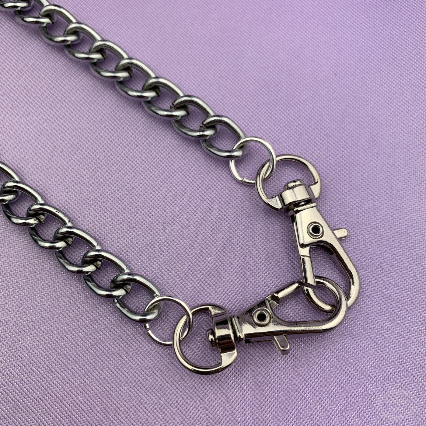 DOUBLE CLIP CHAIN NECKLACE-Vicious Punx-Vicious Punx