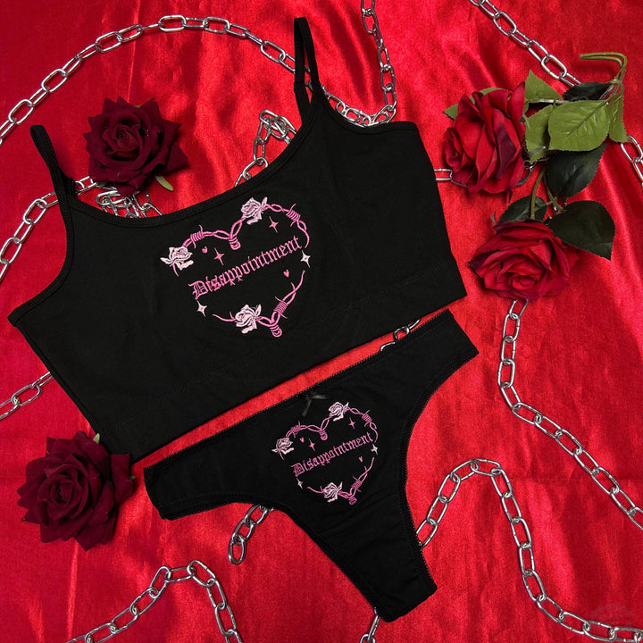 DISAPPOINTMENT EMBROIDERED UNDERWEAR SET - VARIOUS OPTIONS-Vicious Punx-Vicious Punx