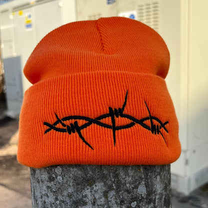 TRIBAL BARBED BEANIE HAT-Vicious Punx-Vicious Punx