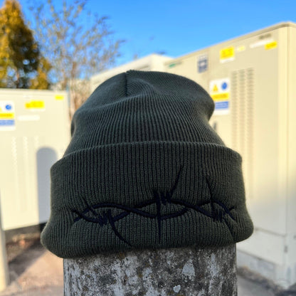 TRIBAL BARBED BEANIE HAT-Vicious Punx-Vicious Punx