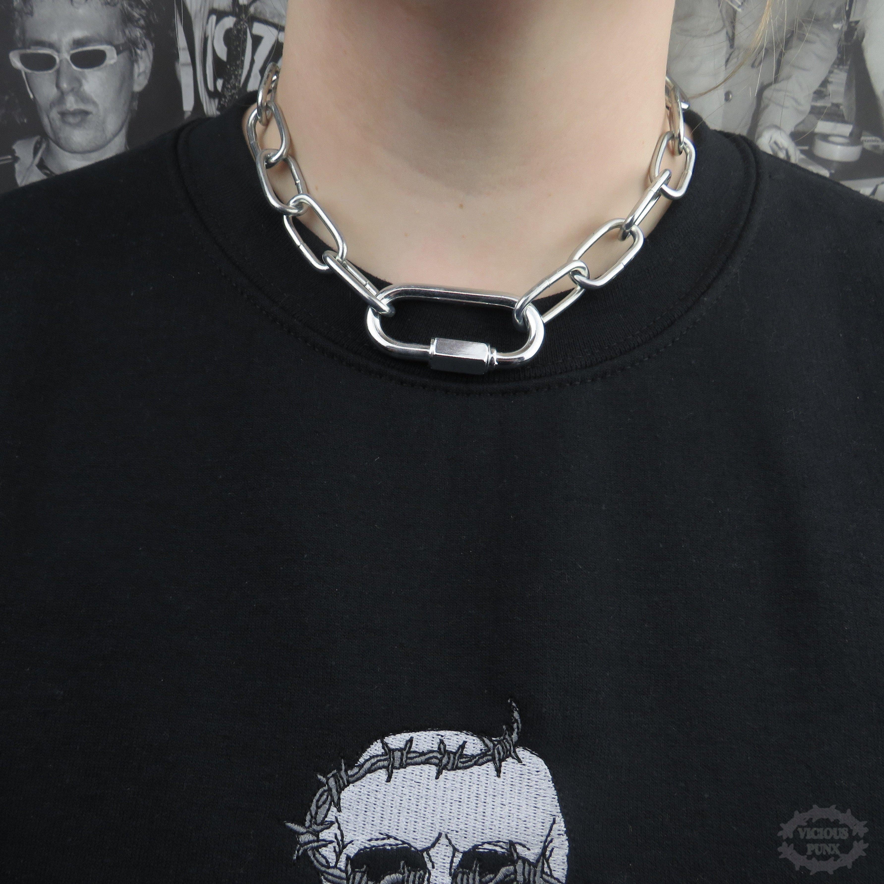 CARABINER LINK CHAIN NECKLACE – Vicious Punx