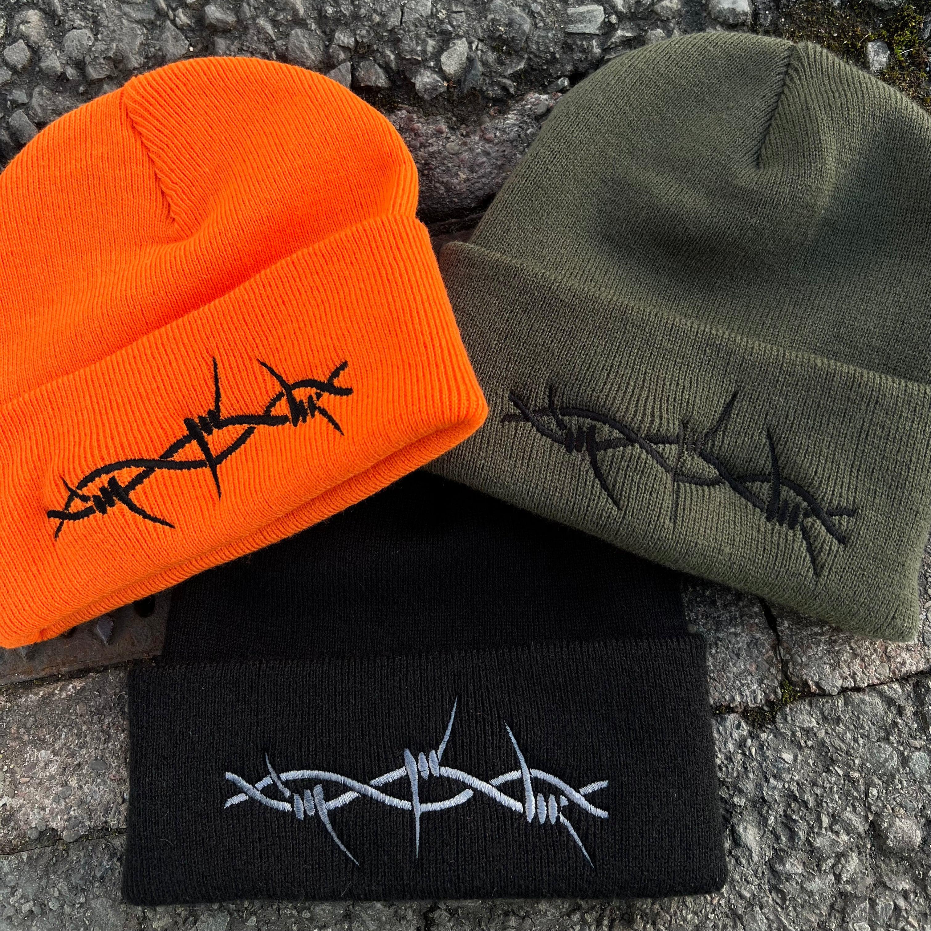 TRIBAL BARBED BEANIE HAT-Vicious Punx-Vicious Punx