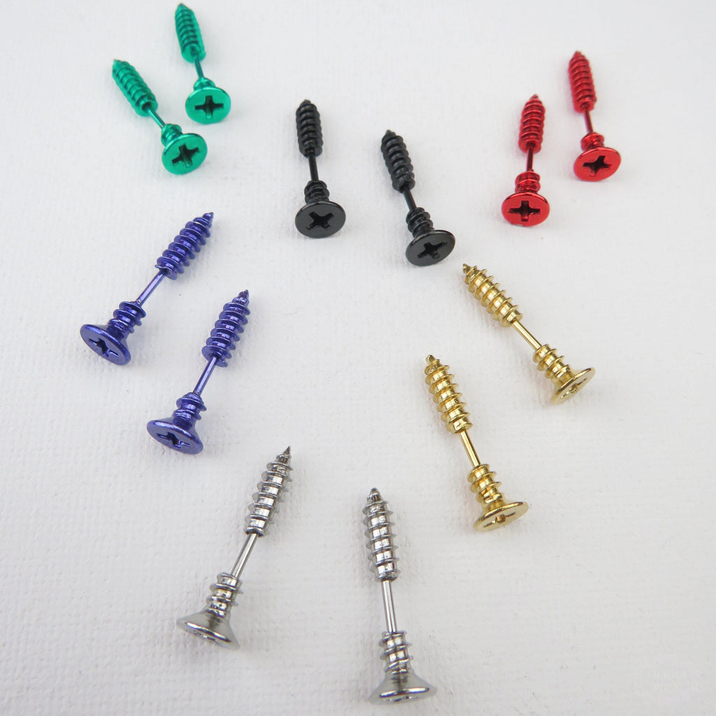 SCREW STUD EARRINGS