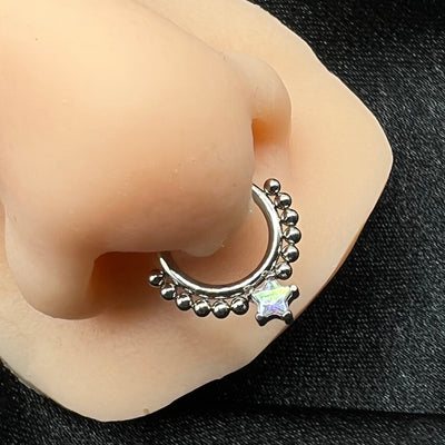 STAR & BEAD CLICKER RING-Vicious Punx-Vicious Punx