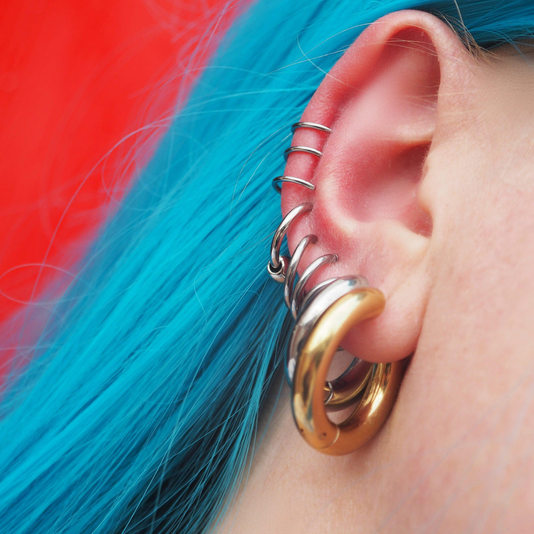 XXL CHUNKY HOOP EARRINGS-Vicious Punx-Vicious Punx