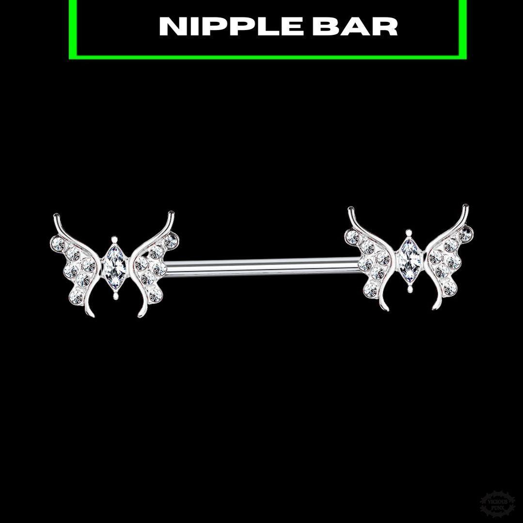 Y2K BUTTERFLY NIPPLE BARBELL