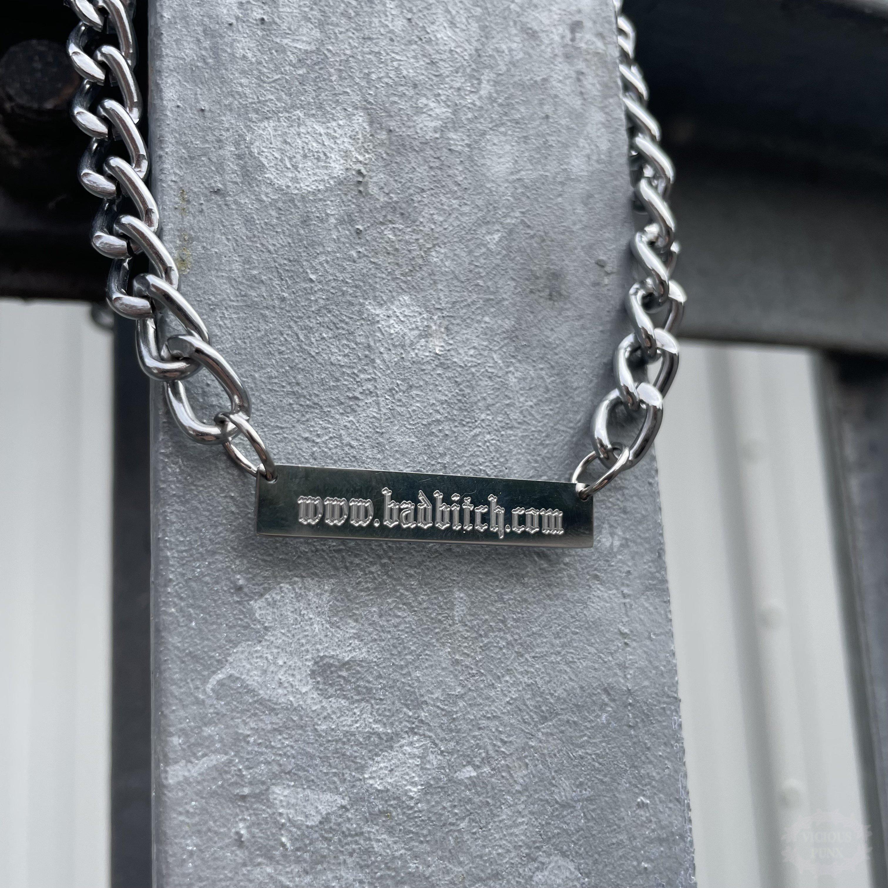 CUSTOMISABLE BAR NECKLACE-Vicious Punx-Vicious Punx