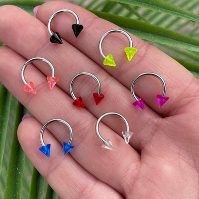 ACRYLIC SPIKED CONE SEPTUM PIERCING-Vicious Punx-Vicious Punx