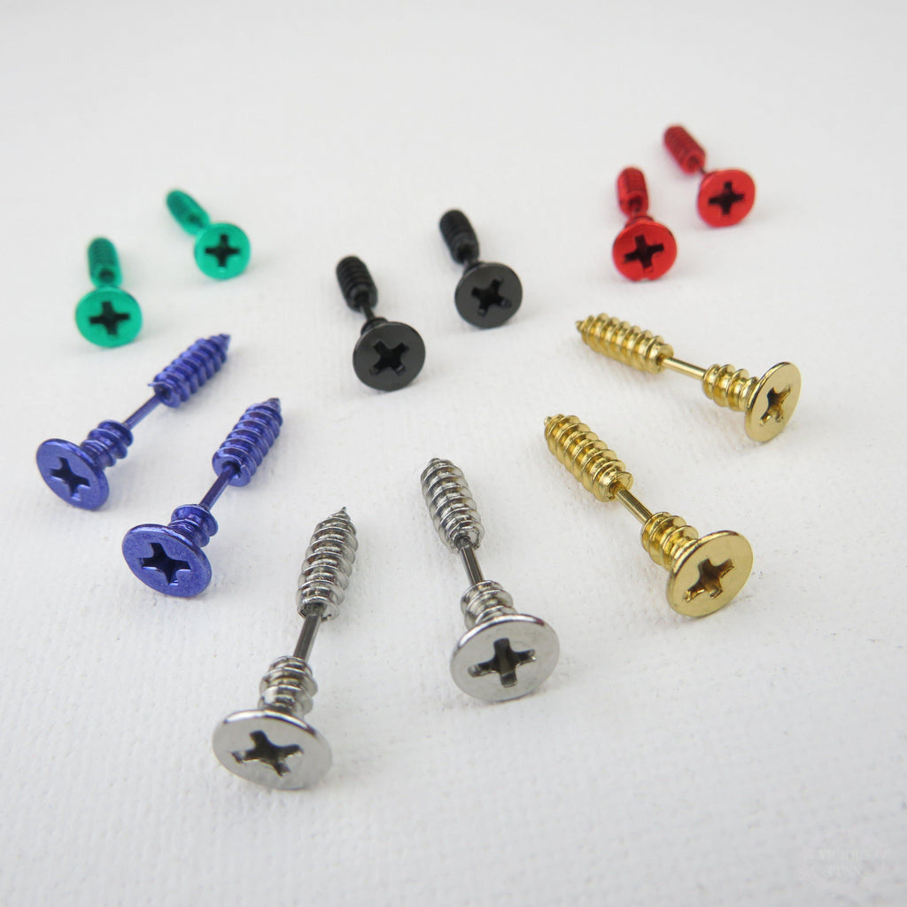 SCREW STUD EARRINGS