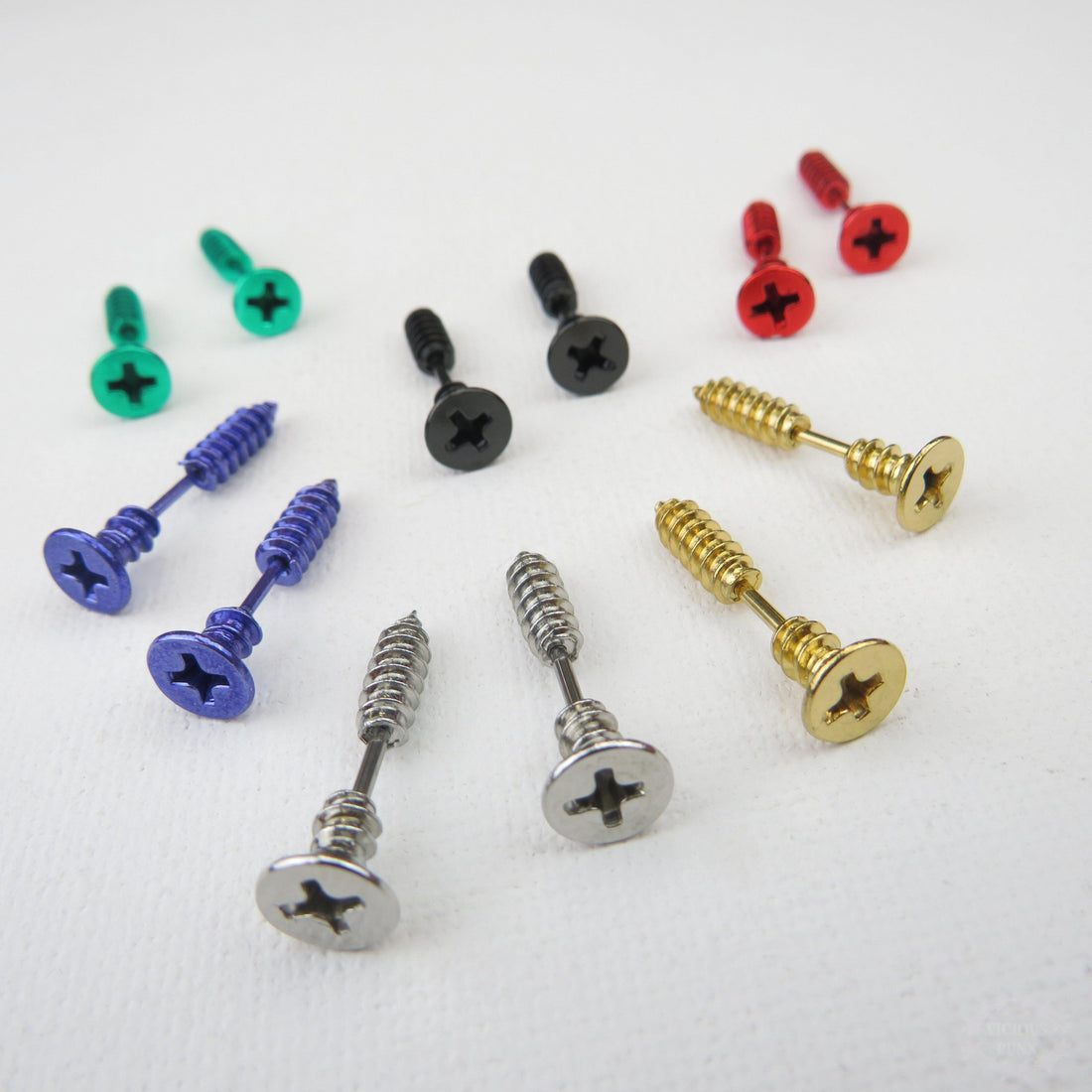 SCREW STUD EARRINGS-Vicious Punx-Vicious Punx